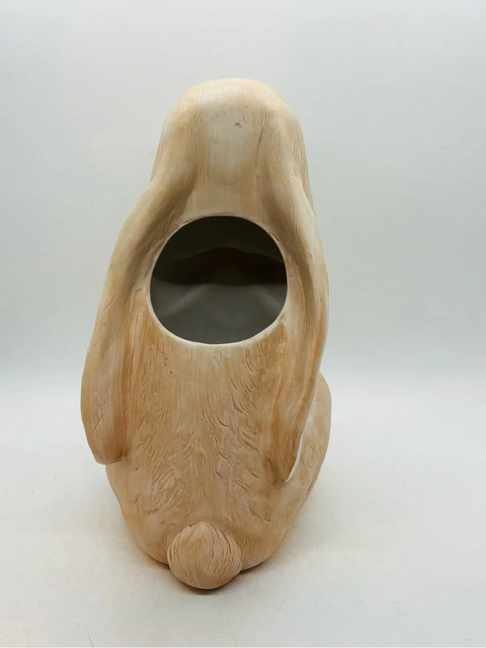 VTG 1989 Dakin Wicki Tut Rabbit Ceramic Figurine Vase Planter Lop Ear Bunny 9” T